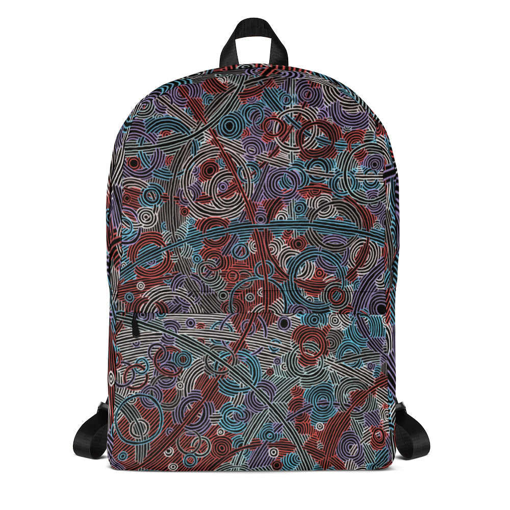 Backpack - Puddles design Red