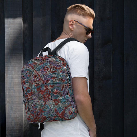 Backpack - Puddles design Red